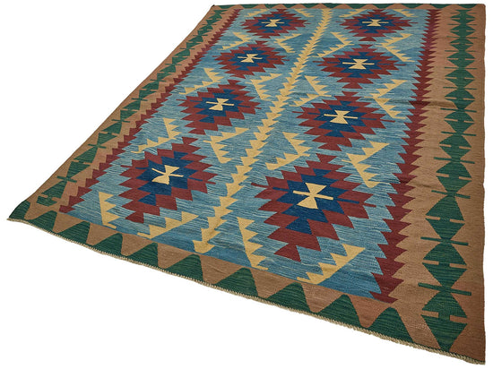 6x9 Handwoven Turkish Kilim Rug - 50653