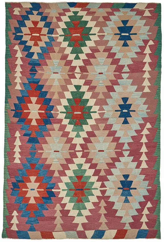 6x9 Handwoven Turkish Kilim Rug - 50654