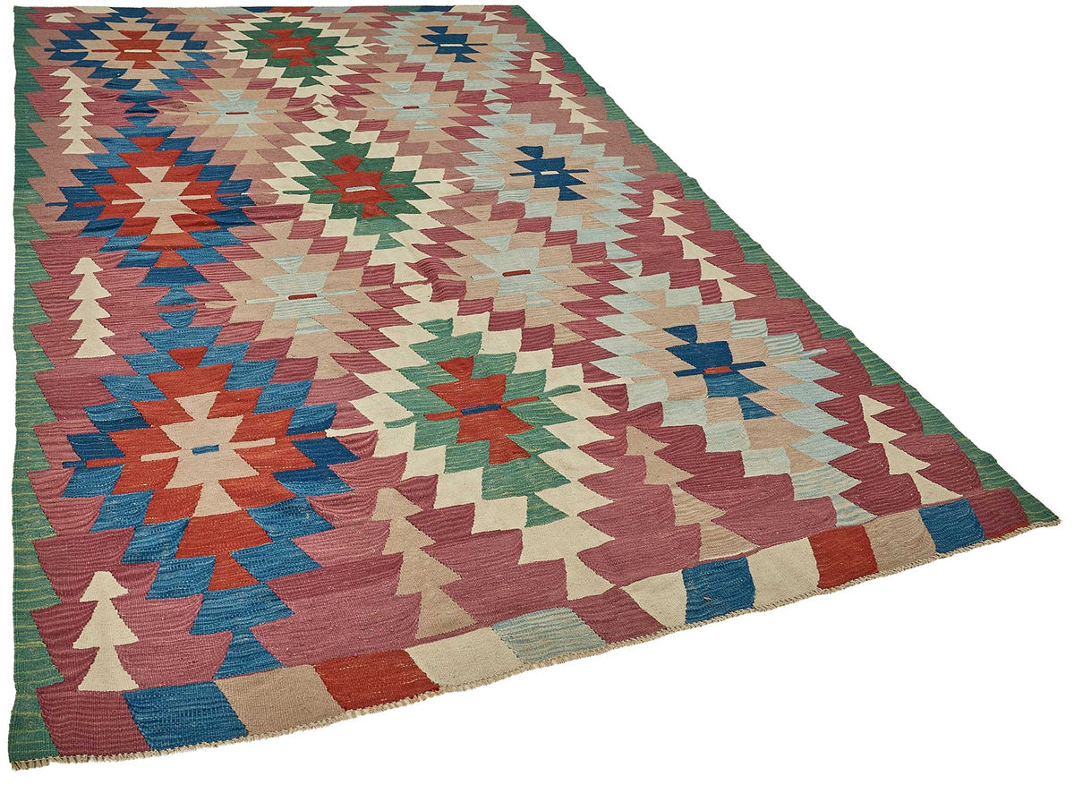 6x9 Handwoven Turkish Kilim Rug - 50654