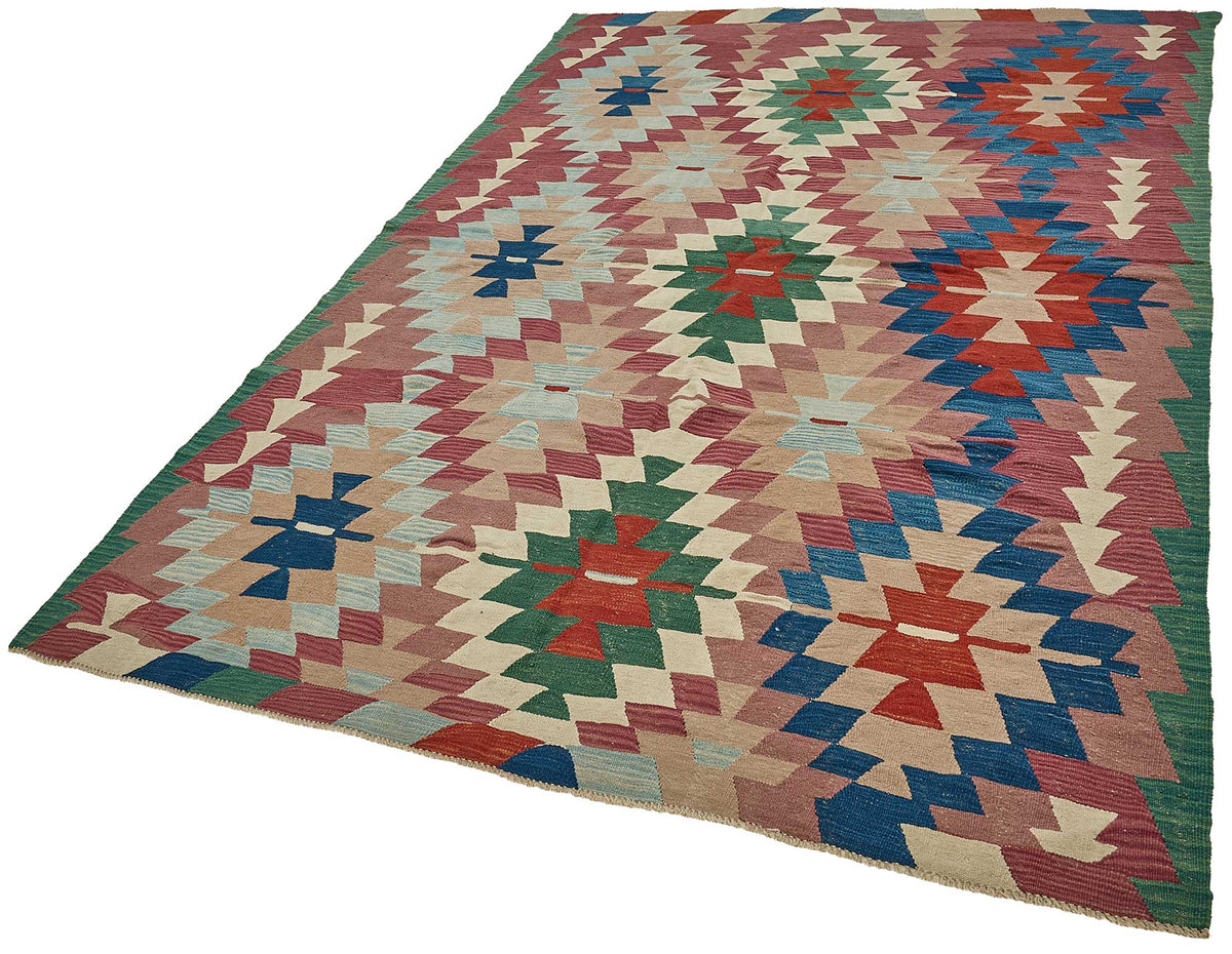 6x9 Handwoven Turkish Kilim Rug - 50654