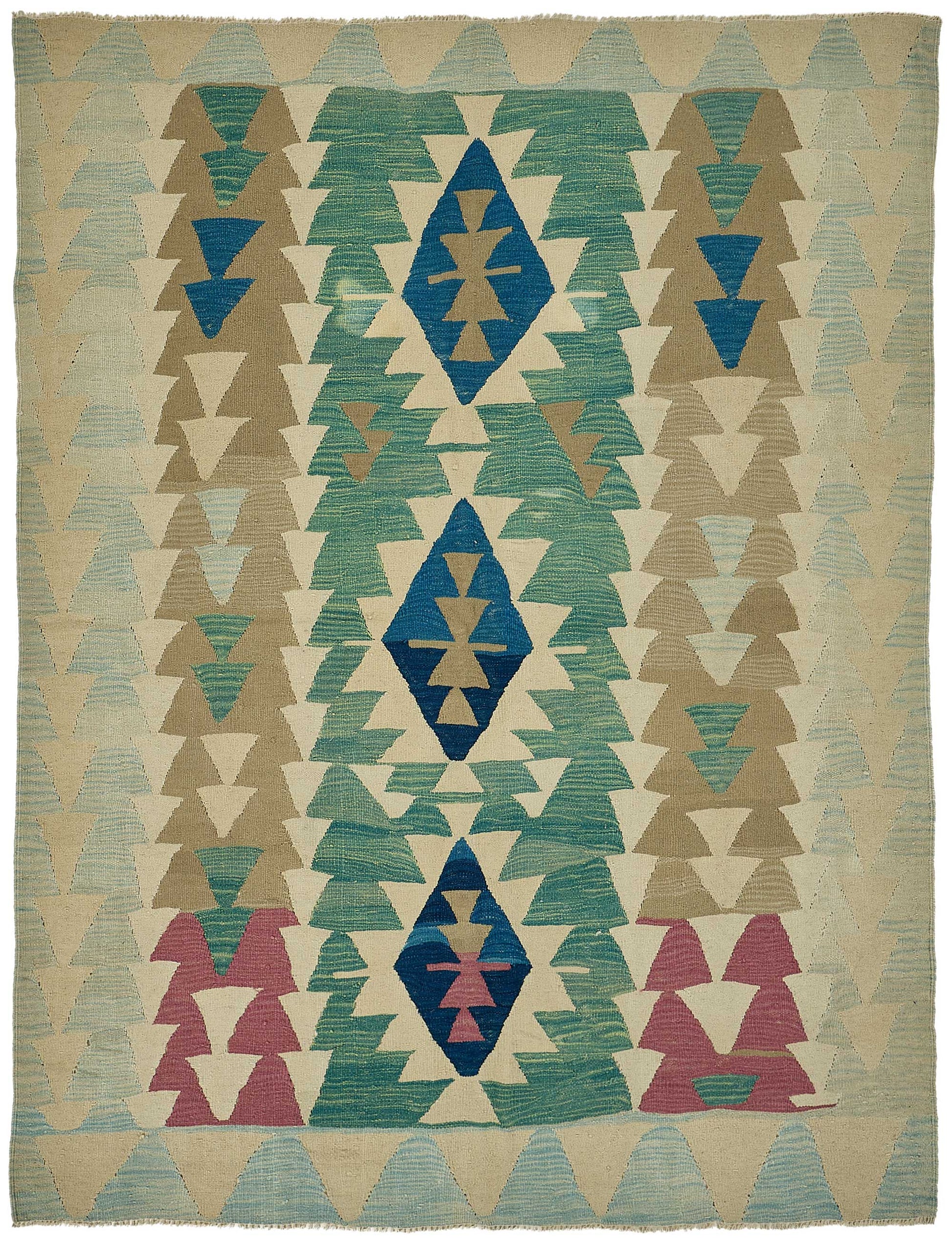 6x7 Handwoven Turkish Kilim Rug - 50655