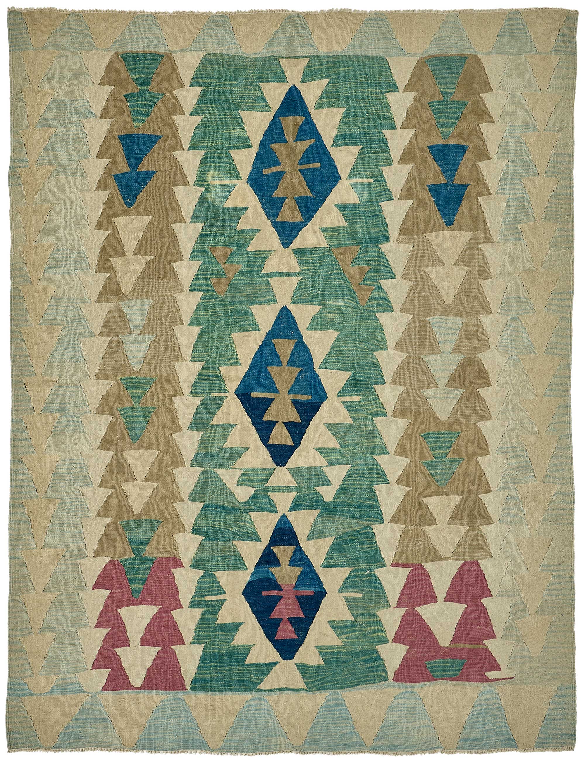 6x7 Handwoven Turkish Kilim Rug - 50655