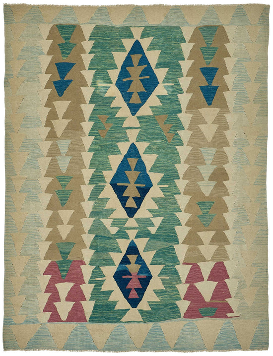 6x7 Handwoven Turkish Kilim Rug - 50655