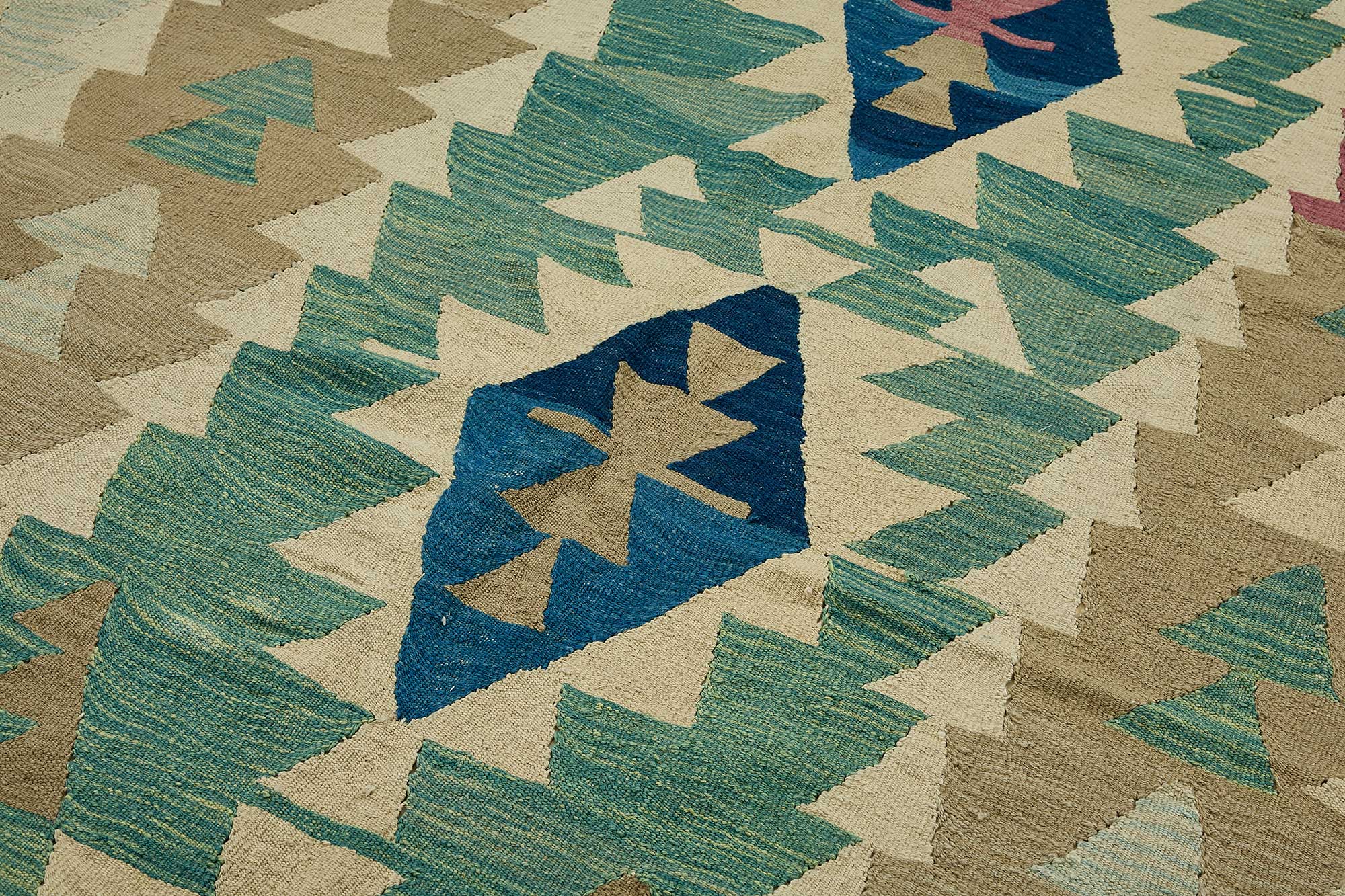 6x7 Handwoven Turkish Kilim Rug - 50655