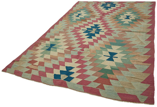 6x9 Handwoven Turkish Kilim Rug - 50656