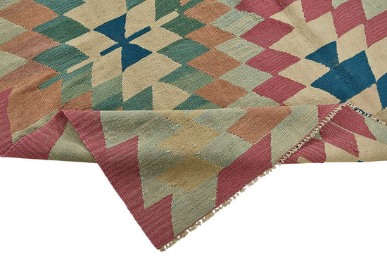 6x9 Handwoven Turkish Kilim Rug - 50656