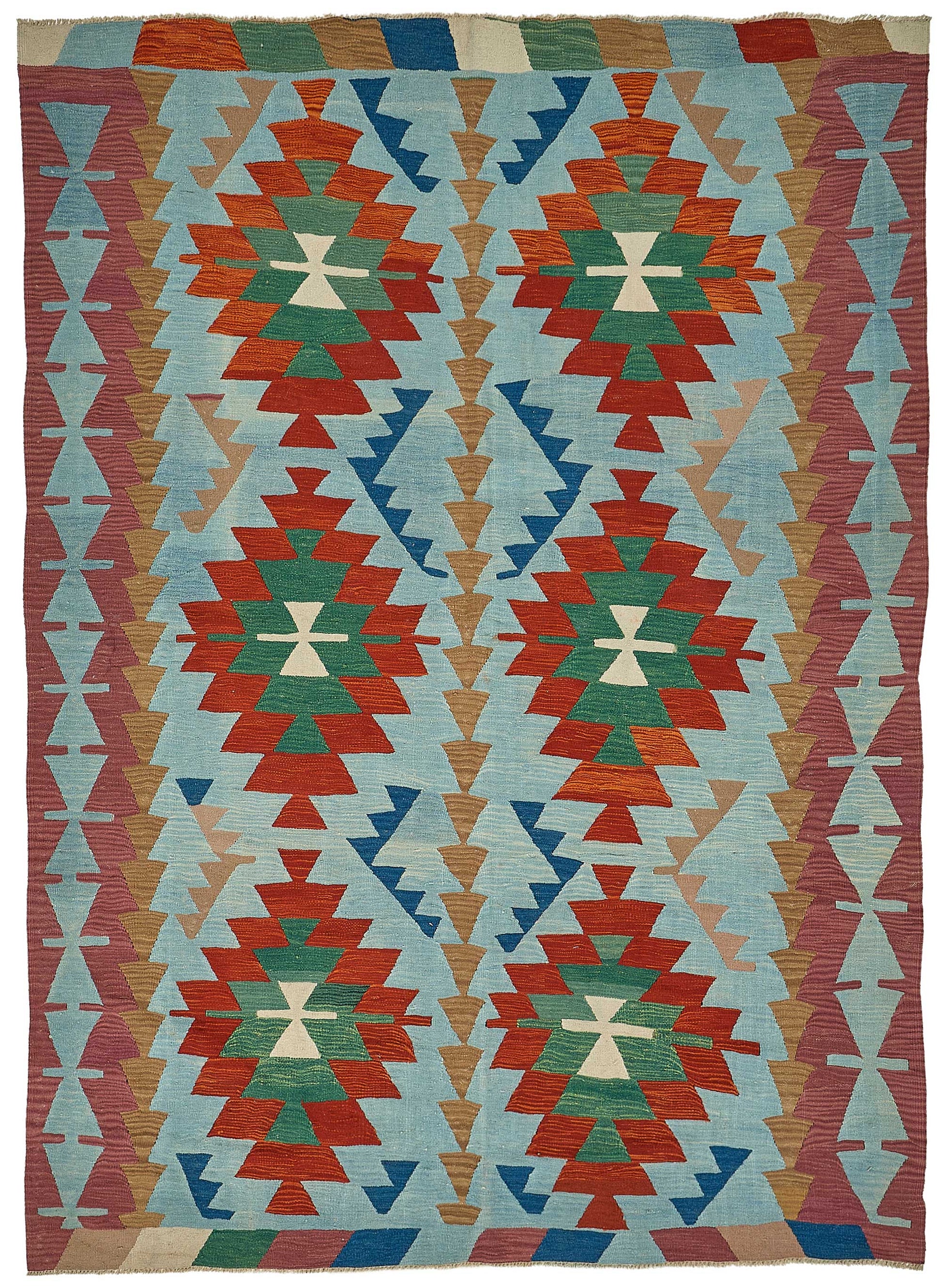 6x9 Handwoven Turkish Kilim Rug - 50657