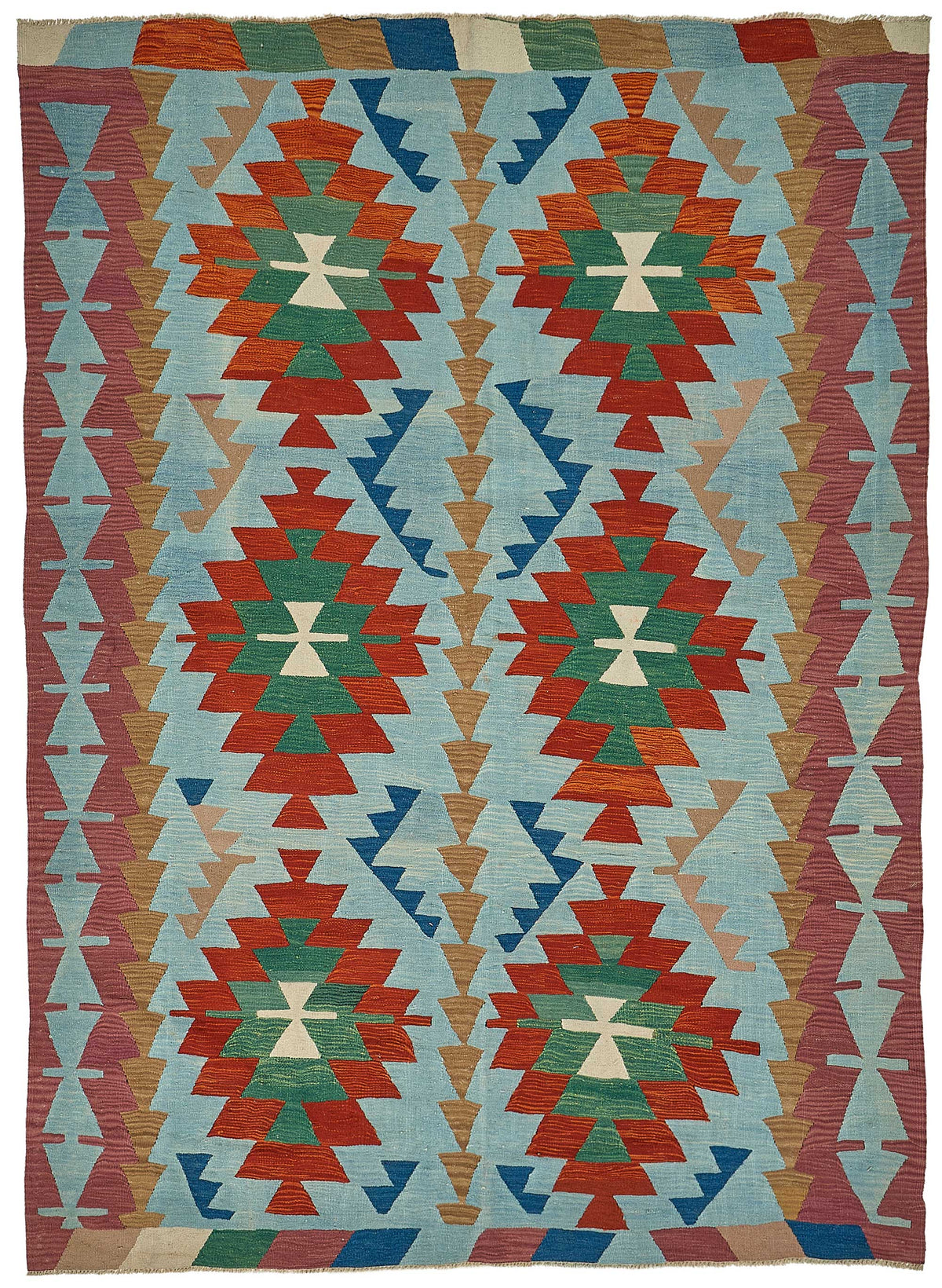 6x9 Handwoven Turkish Kilim Rug - 50657
