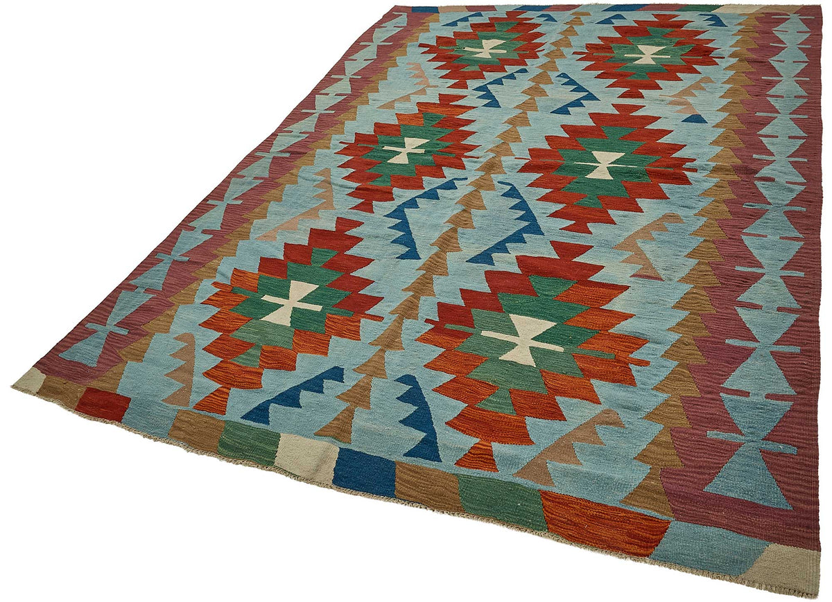 6x9 Handwoven Turkish Kilim Rug - 50657