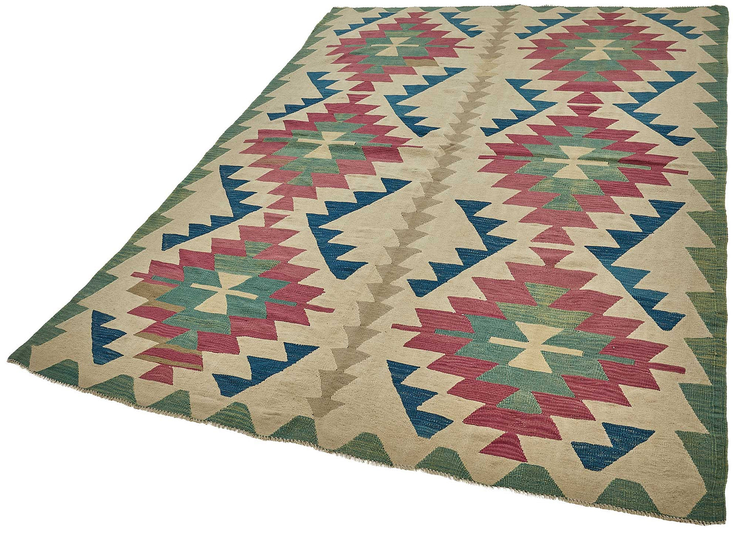 6x9 Handwoven Turkish Kilim Rug - 50658