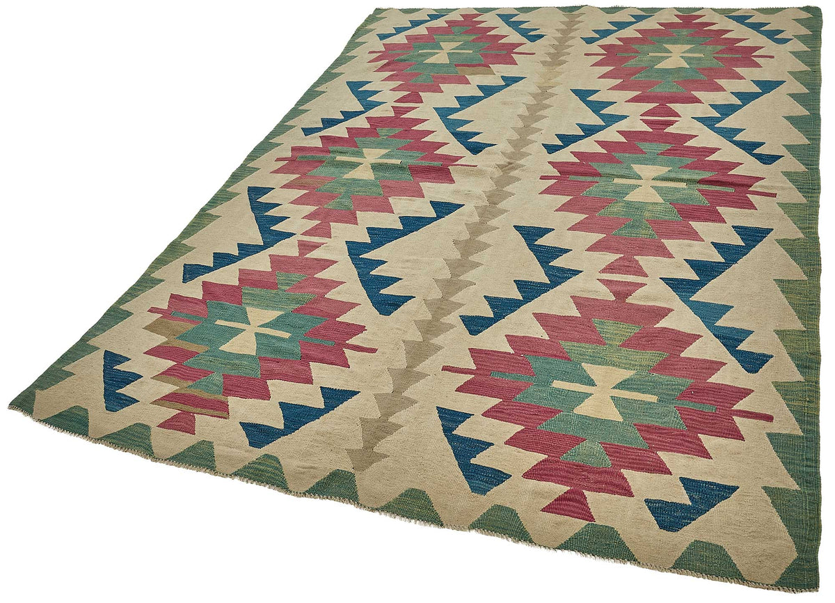 6x9 Handwoven Turkish Kilim Rug - 50658