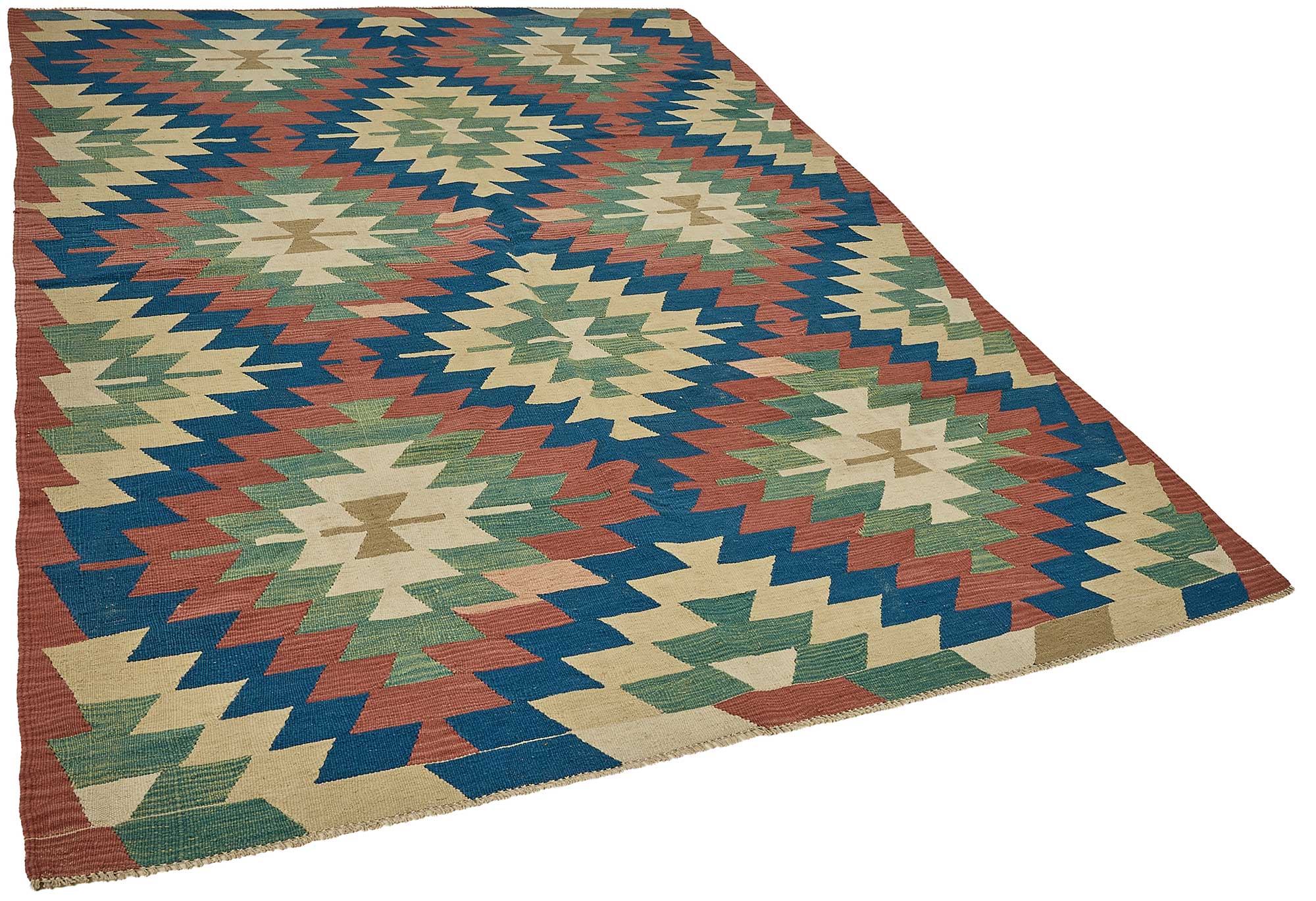 6x9 Handwoven Turkish Kilim Rug - 50659