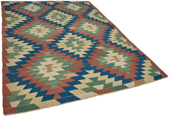 6x9 Handwoven Turkish Kilim Rug - 50659