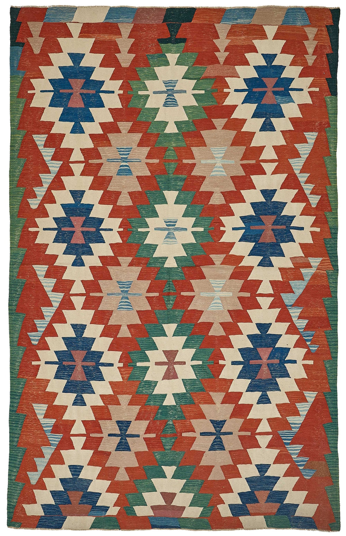 7x11 Handwoven Turkish Kilim Rug - 50660