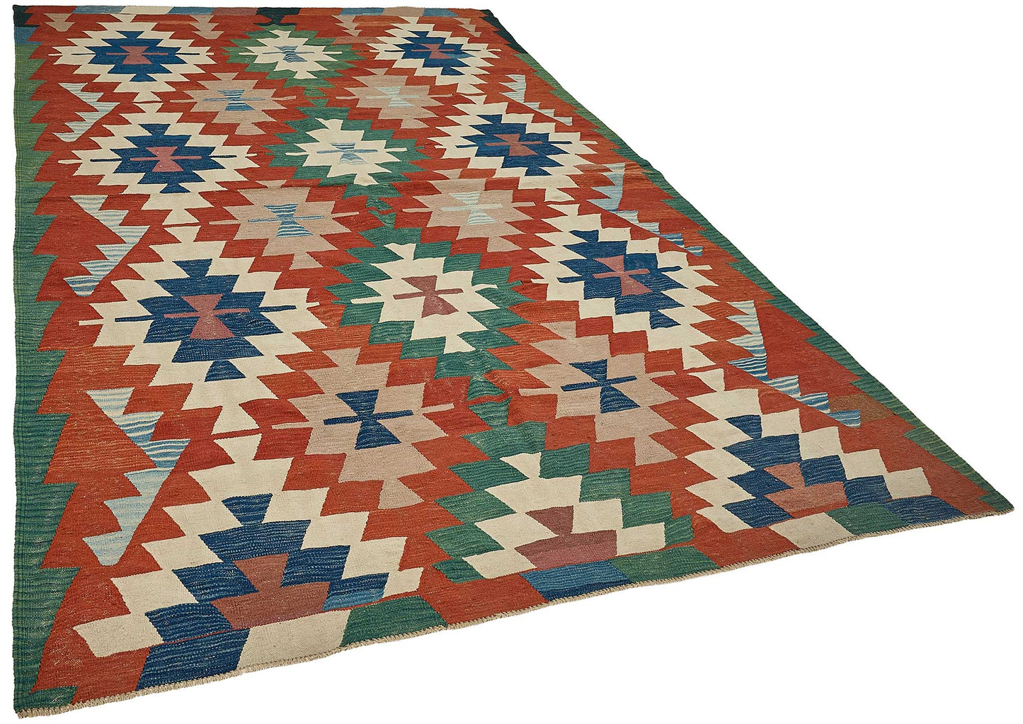 7x11 Handwoven Turkish Kilim Rug - 50660