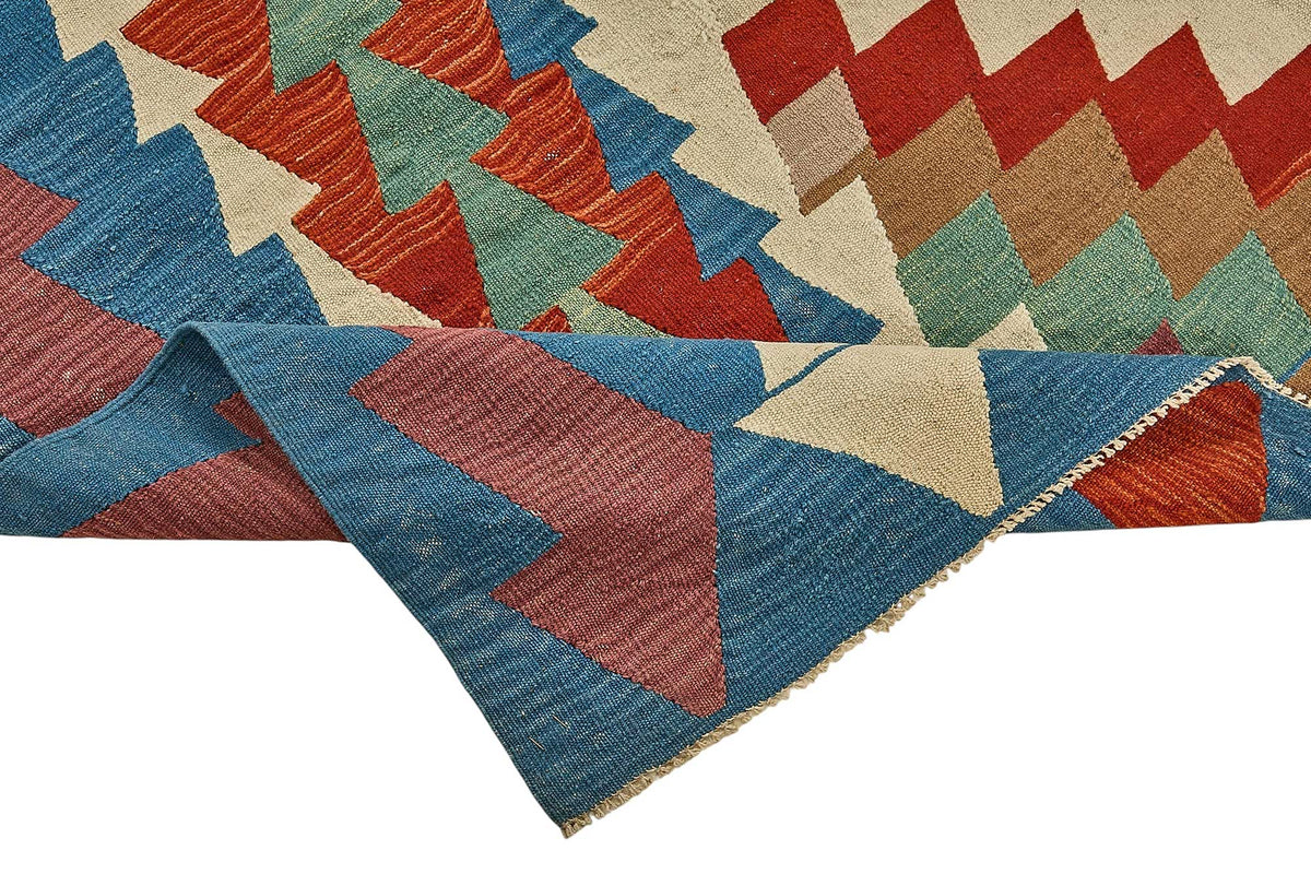 7x11 Handwoven Turkish Kilim Rug - 50661