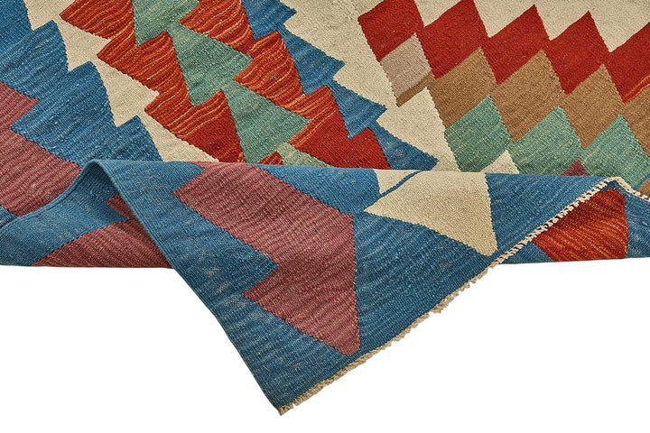 7x11 Handwoven Turkish Kilim Rug - 50661