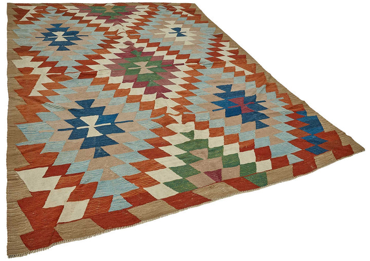 6x9 Handwoven Turkish Kilim Rug - 50662