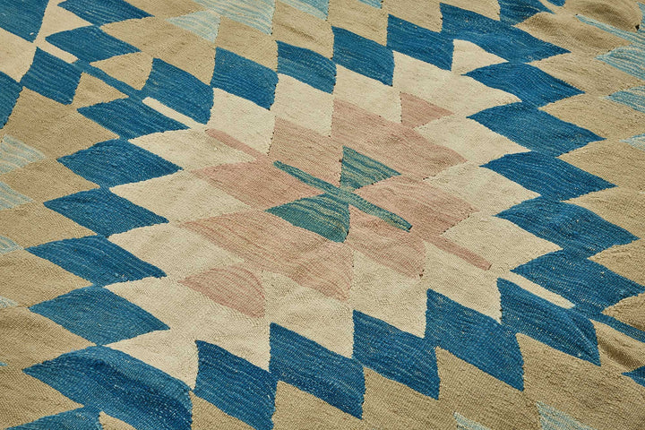 7x9 Handwoven Turkish Kilim Rug - 50663