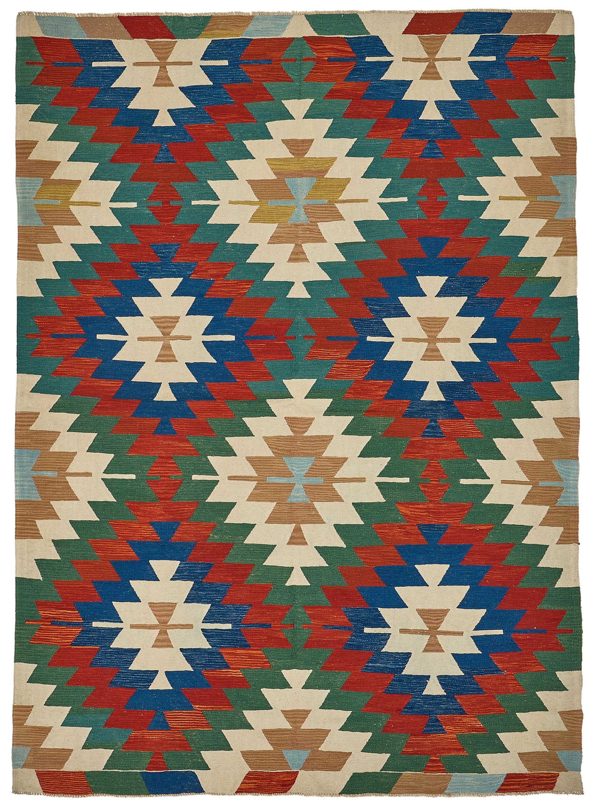 7x9 Handwoven Turkish Kilim Rug - 50664
