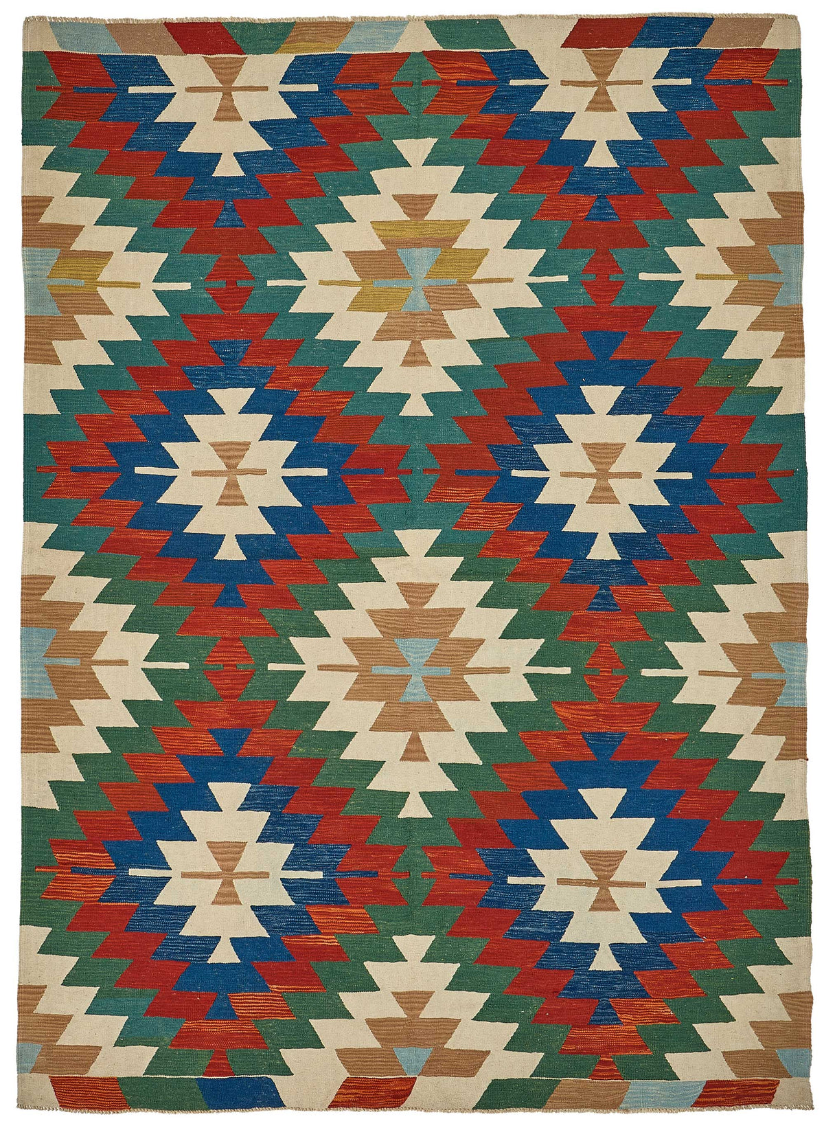 7x9 Handwoven Turkish Kilim Rug - 50664