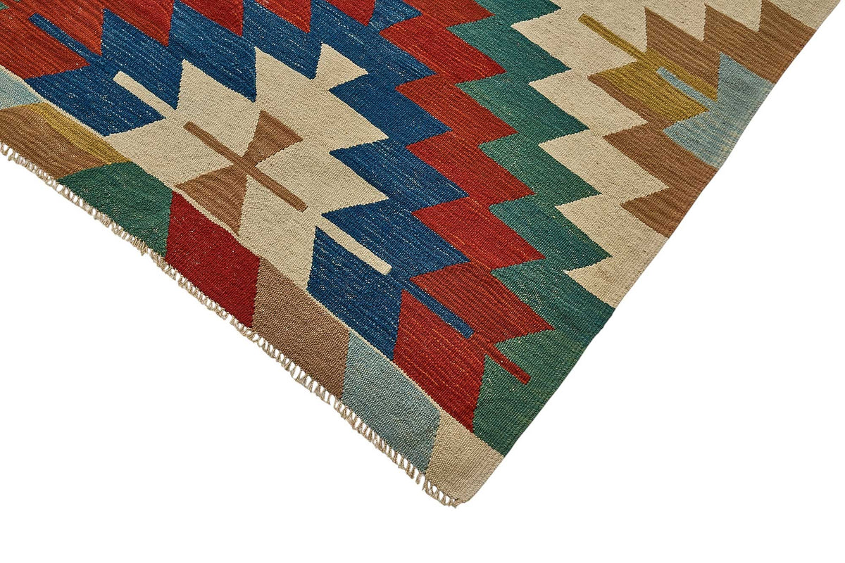7x9 Handwoven Turkish Kilim Rug - 50664