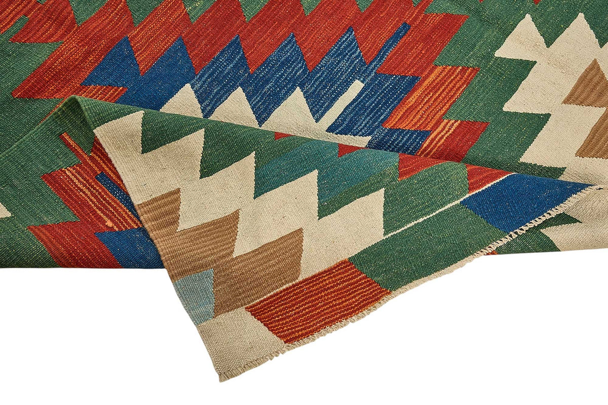 7x9 Handwoven Turkish Kilim Rug - 50664