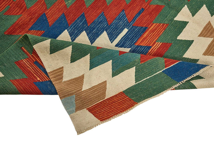 7x9 Handwoven Turkish Kilim Rug - 50664