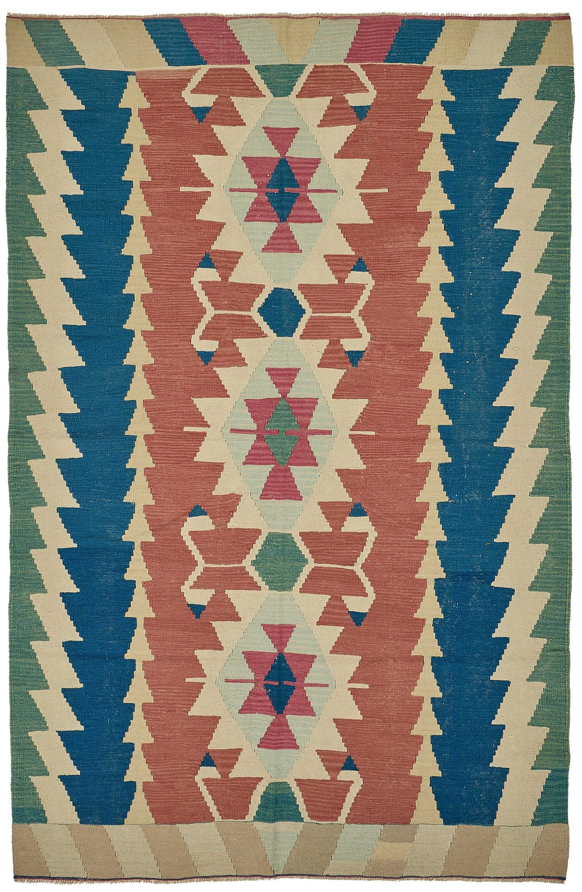6x9 Handwoven Turkish Kilim Rug - 50665