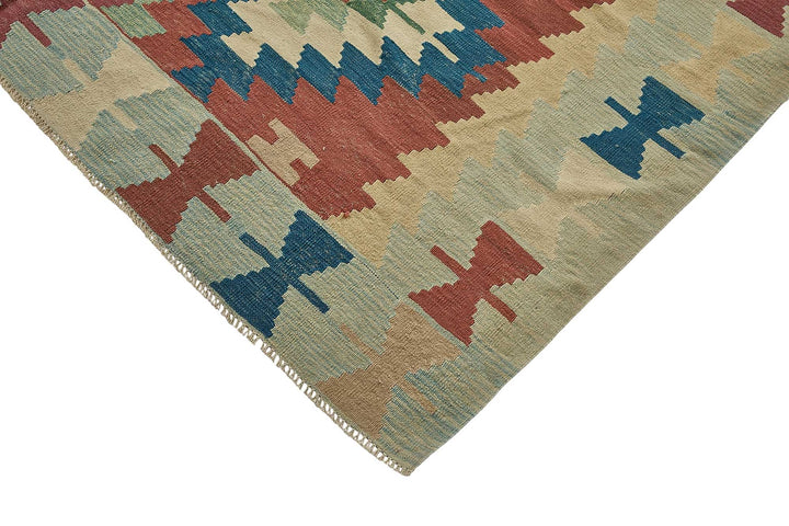 7x11 Handwoven Turkish Kilim Rug - 50666