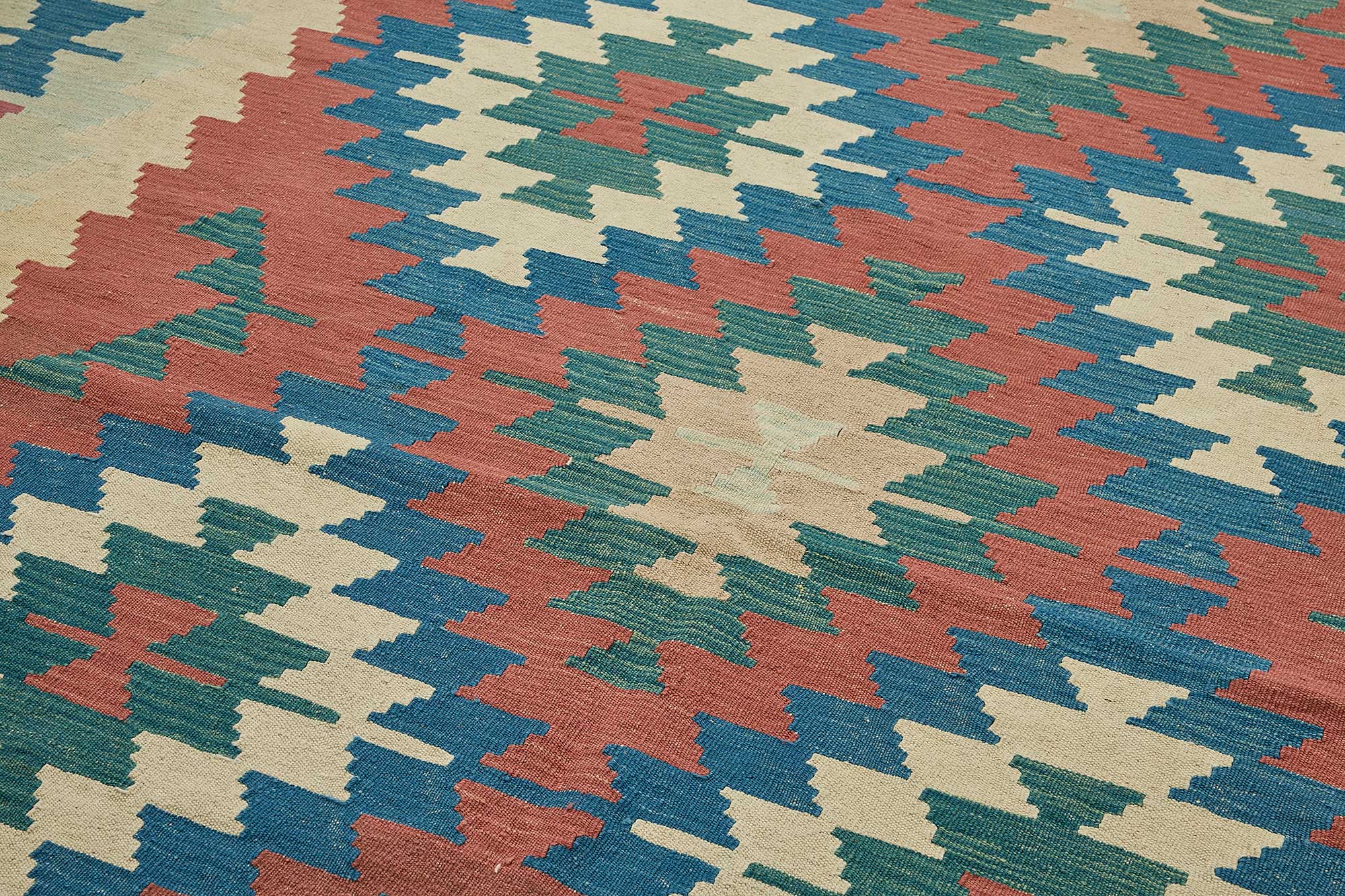 7x11 Handwoven Turkish Kilim Rug - 50666