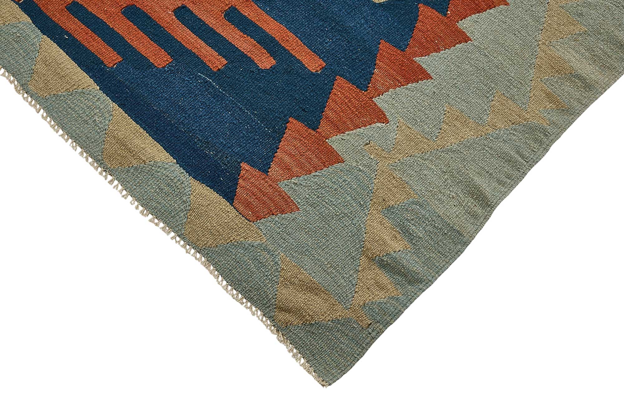 7x9 Handwoven Turkish Kilim Rug - 50667
