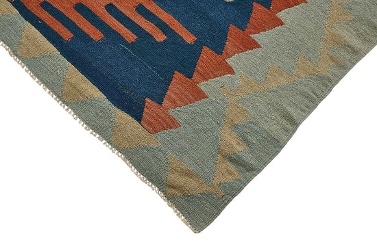7x9 Handwoven Turkish Kilim Rug - 50667