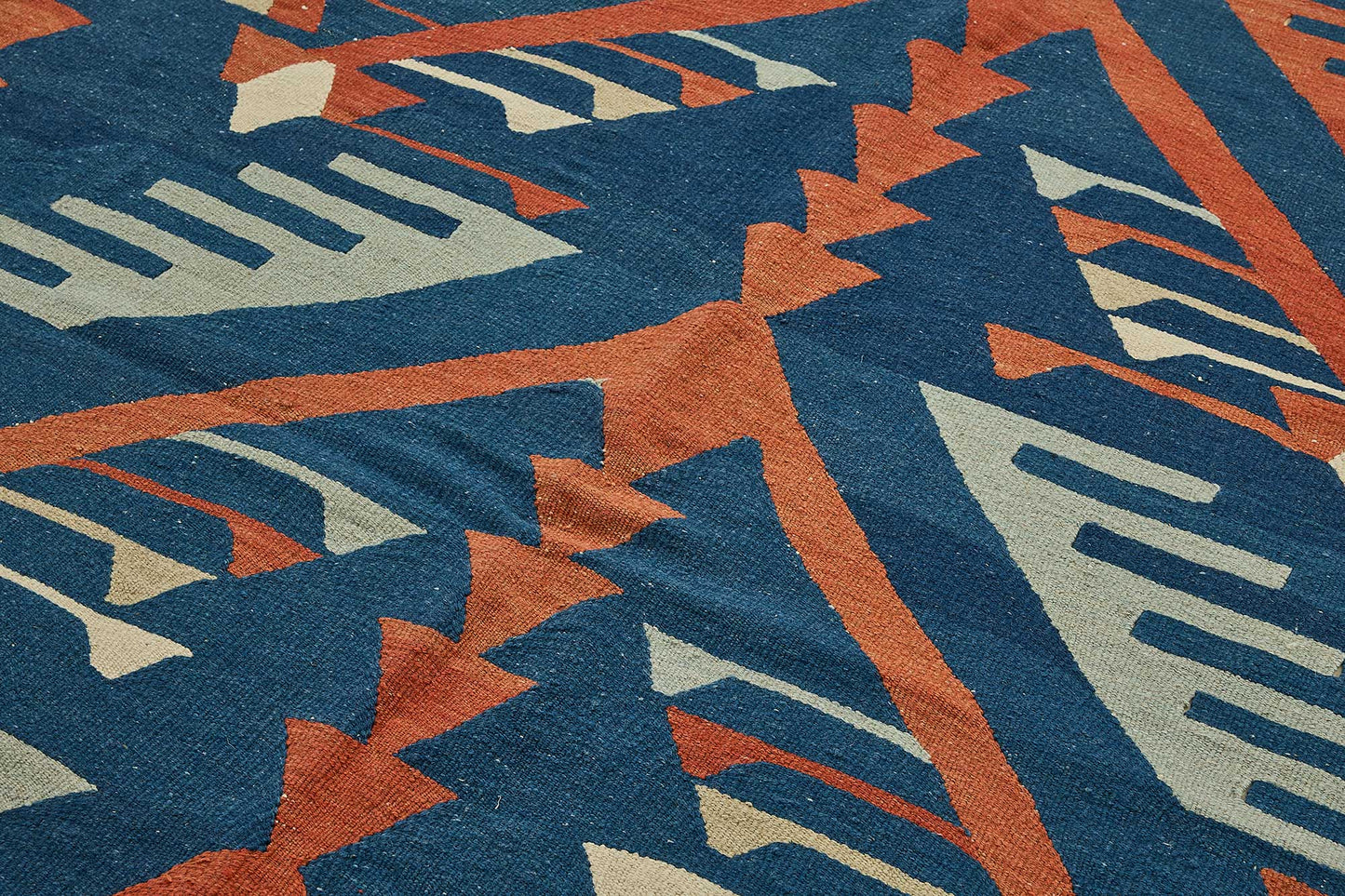 7x9 Handwoven Turkish Kilim Rug - 50667