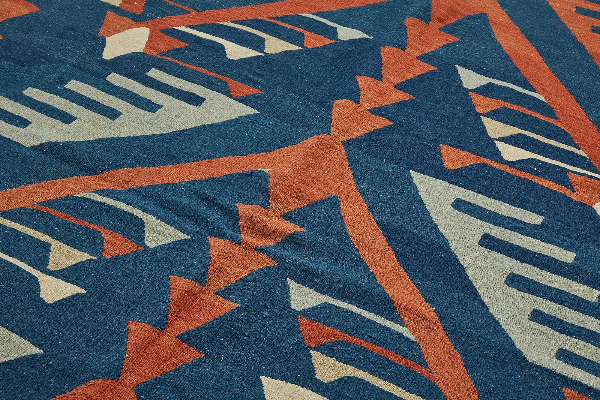 7x9 Handwoven Turkish Kilim Rug - 50667