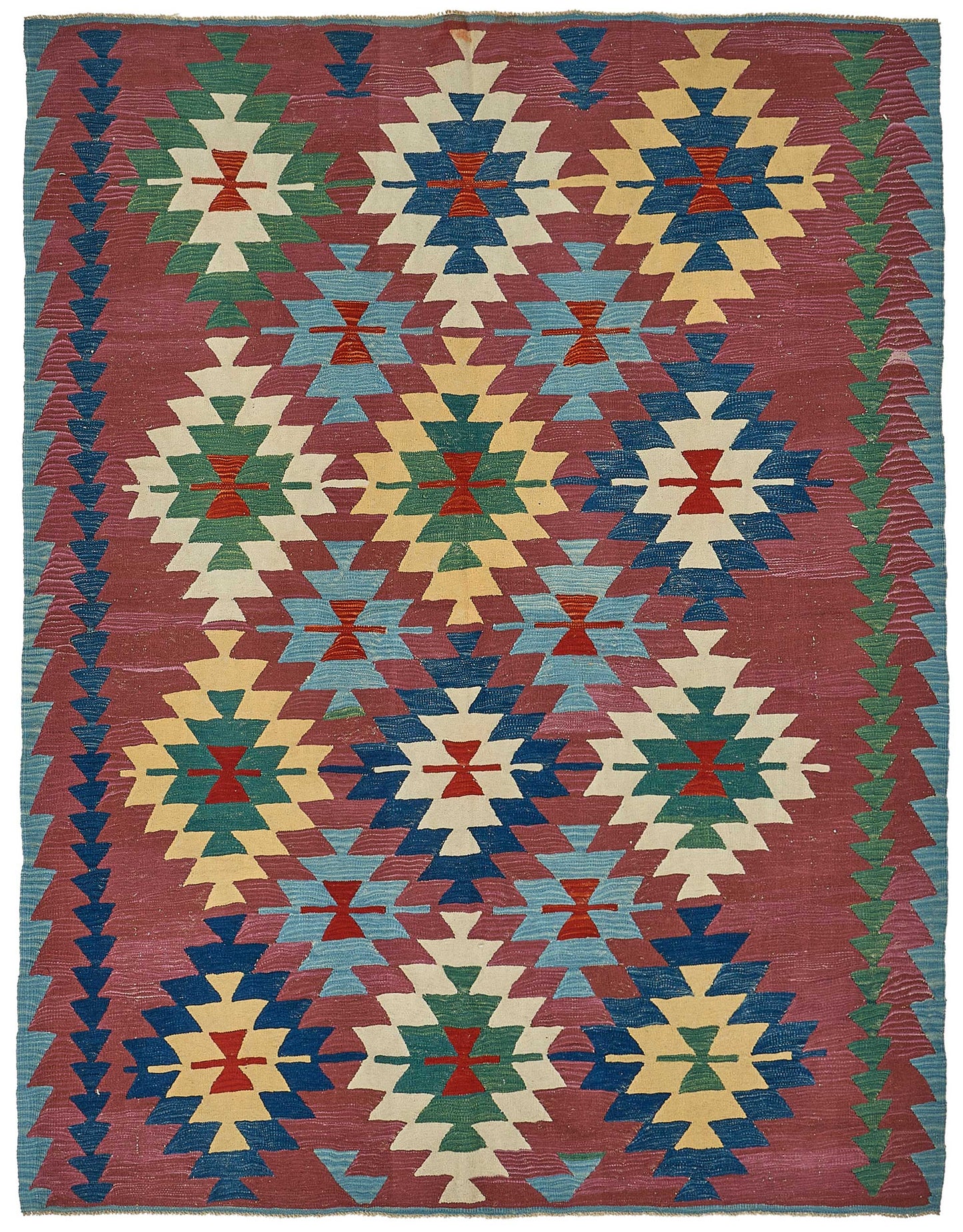 7x8 Handwoven Turkish Kilim Rug - 50668