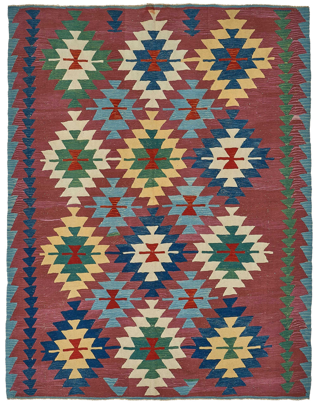 7x8 Handwoven Turkish Kilim Rug - 50668