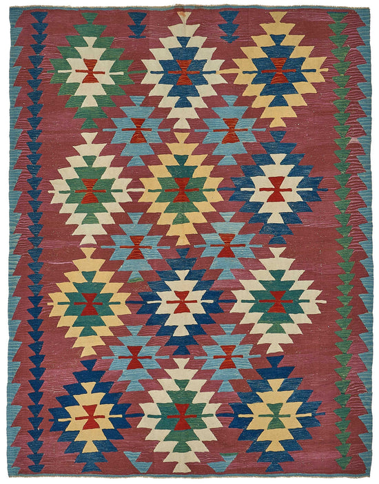 7x8 Handwoven Turkish Kilim Rug - 50668