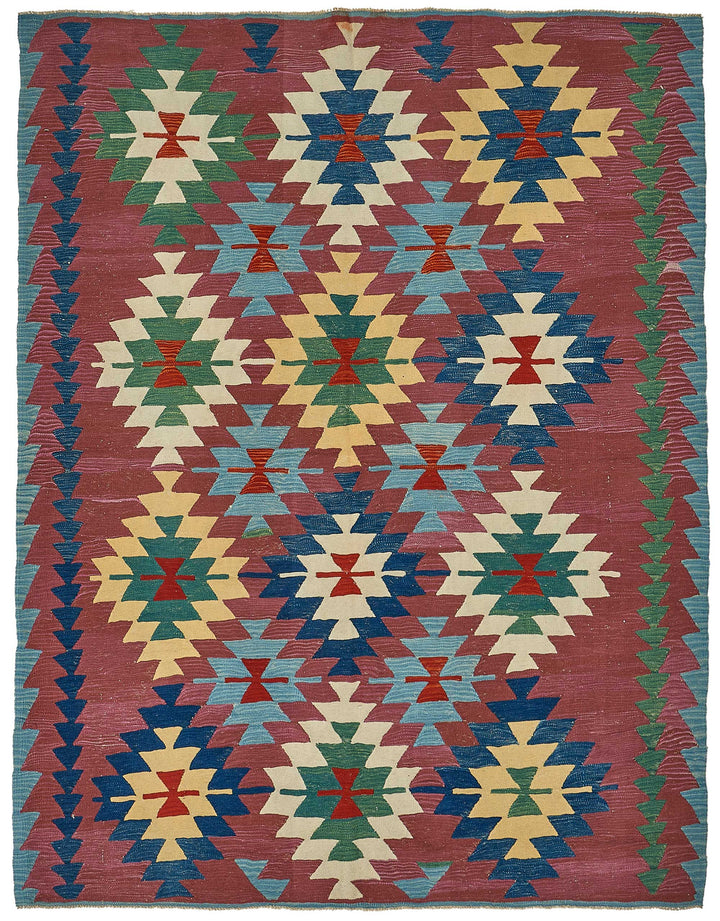 7x8 Handwoven Turkish Kilim Rug - 50668
