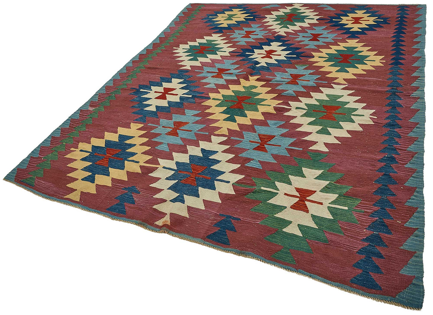 7x8 Handwoven Turkish Kilim Rug - 50668
