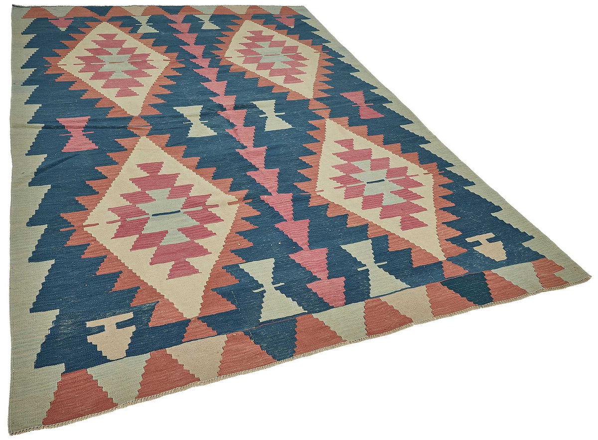 6x10 Handwoven Turkish Kilim Rug - 50669