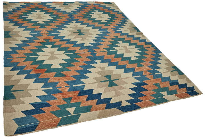 7x8 Handwoven Turkish Kilim Rug - 50670