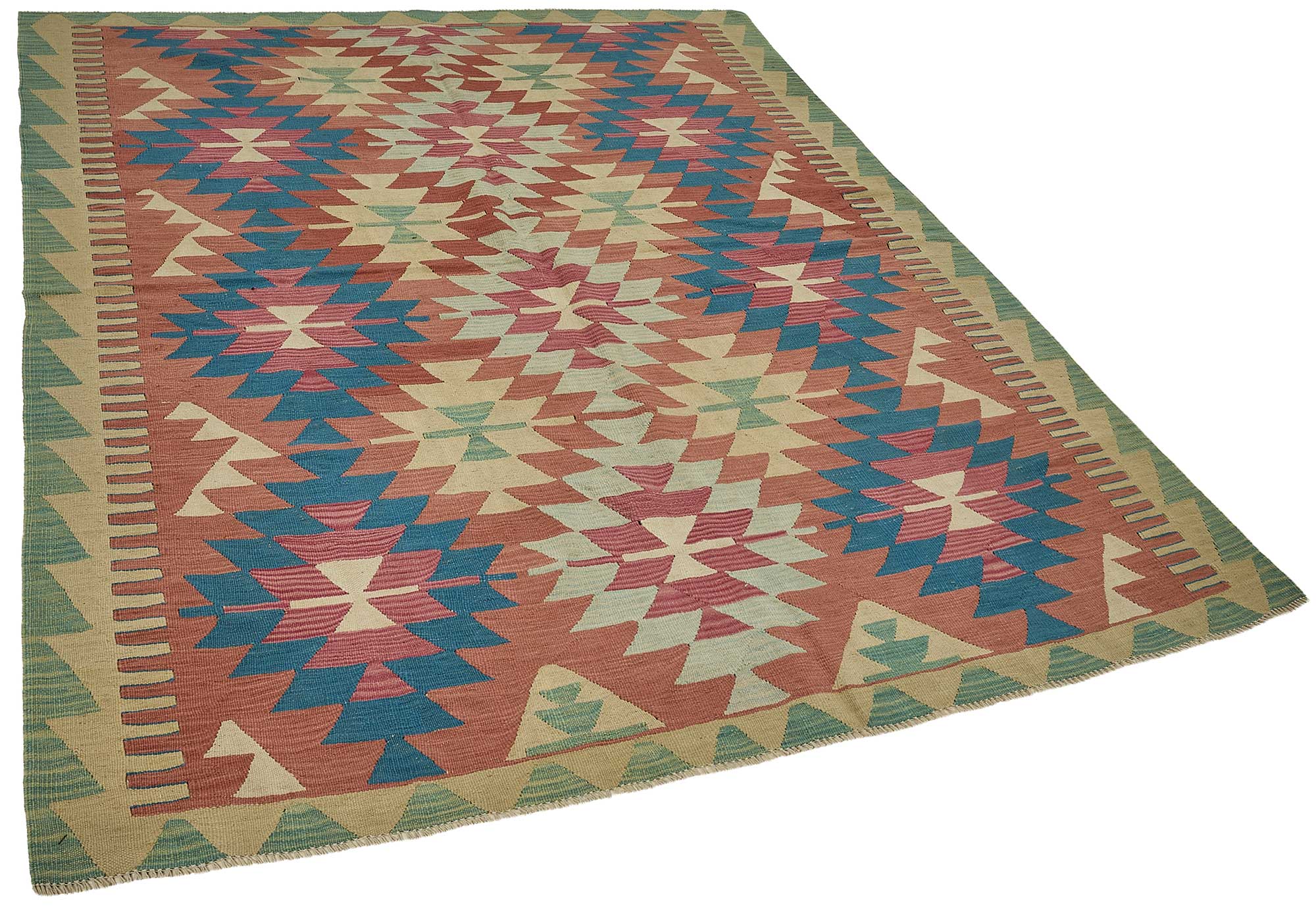 6x8 Handwoven Turkish Kilim Rug - 50671