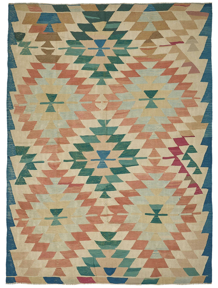 6x9 Handwoven Turkish Kilim Rug - 50672