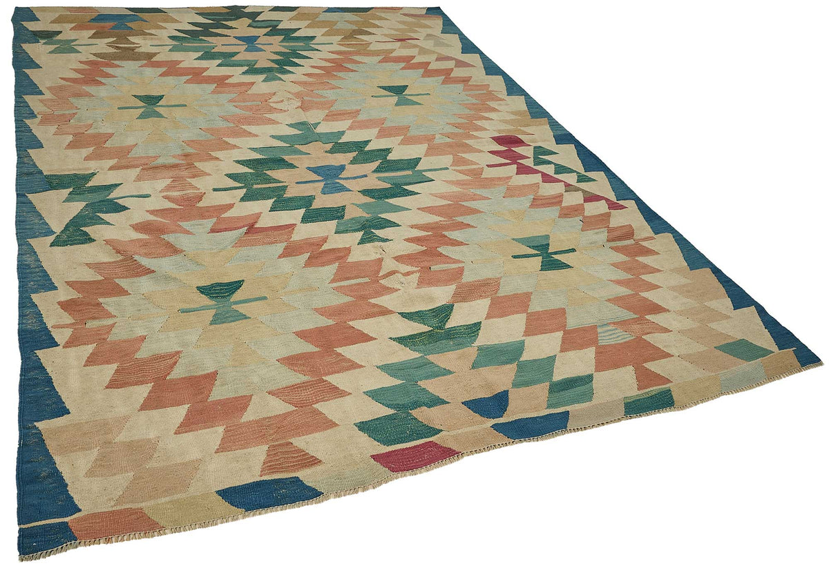 6x9 Handwoven Turkish Kilim Rug - 50672