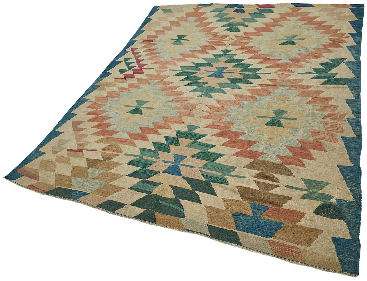 6x9 Handwoven Turkish Kilim Rug - 50672