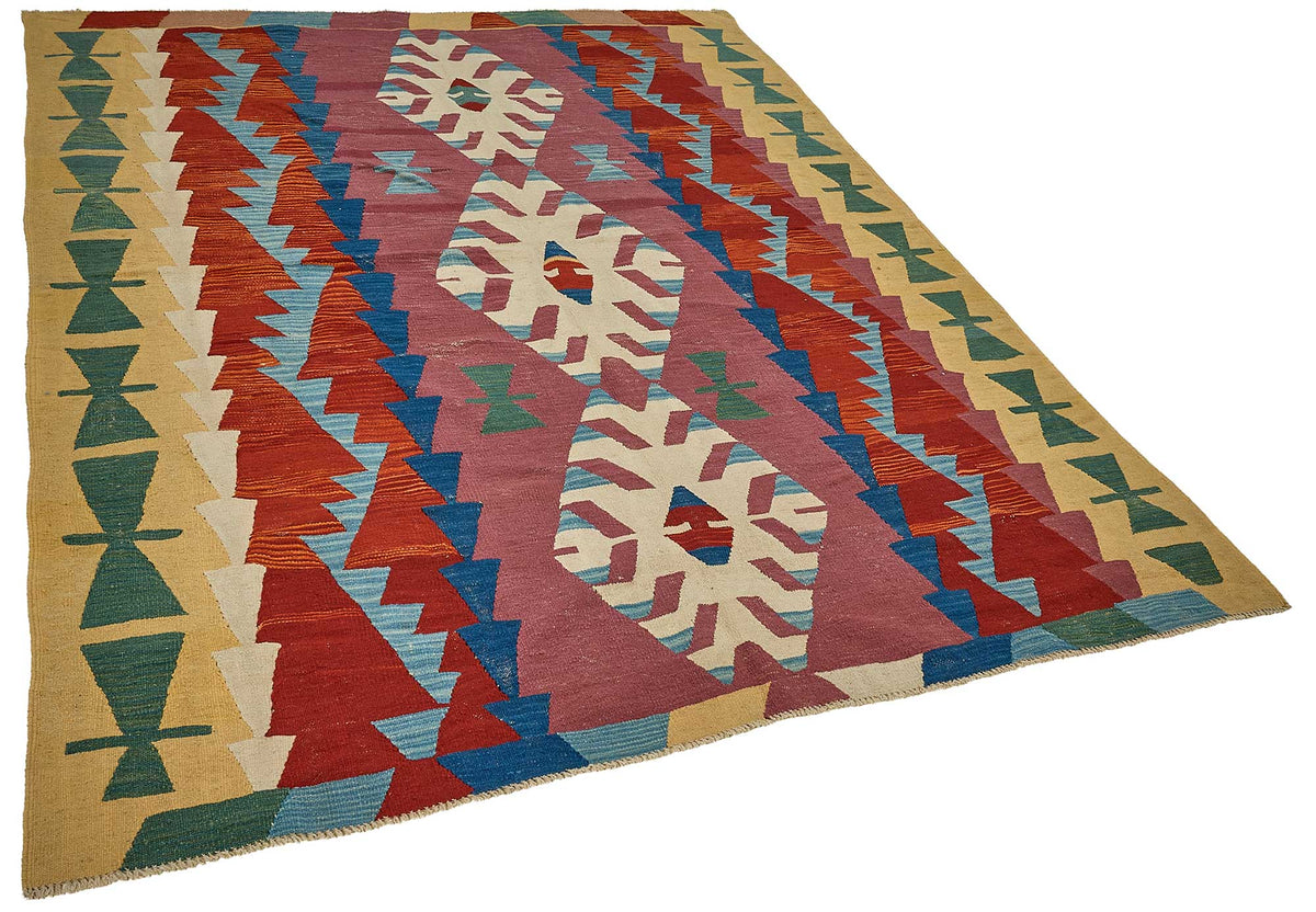 7x8 Handwoven Turkish Kilim Rug - 50673