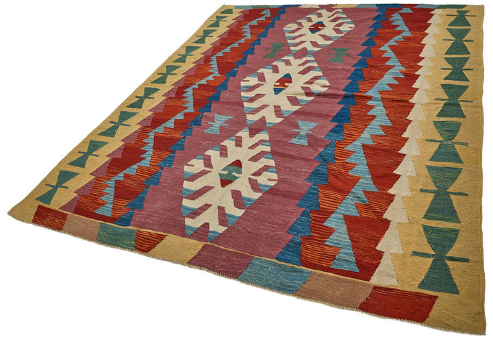 7x8 Handwoven Turkish Kilim Rug - 50673