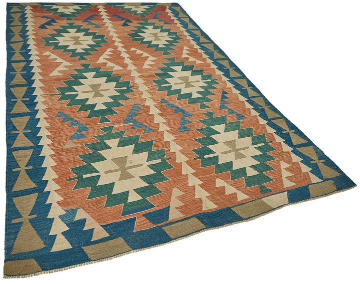 6x9 Handwoven Turkish Kilim Rug - 50675