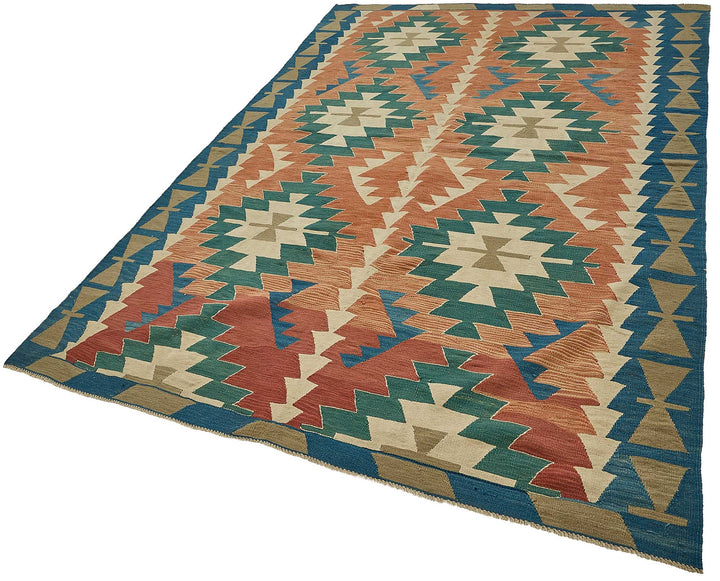 6x9 Handwoven Turkish Kilim Rug - 50675